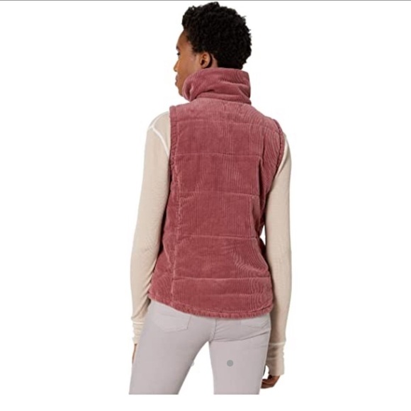 Mododoc Corduroy Funnel Neck Snap Front Vest sz -M - Picture 2 of 5